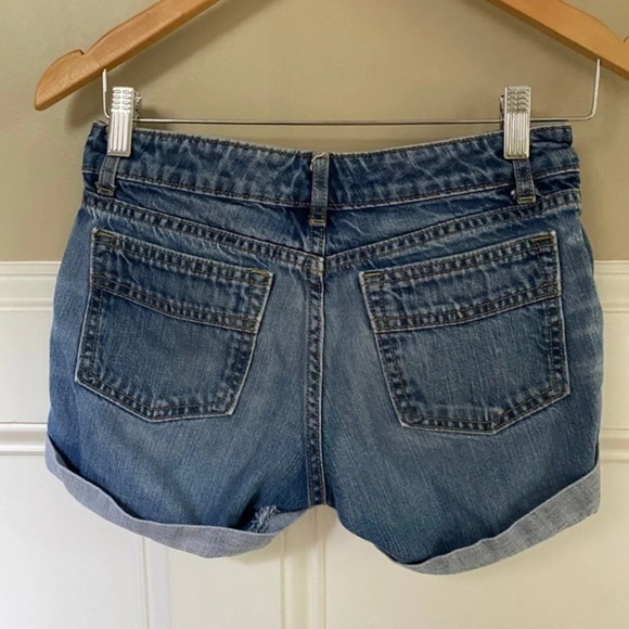 Gap Jean Distressed Cuffed Shorts 0/25 - Picture 5 of 6